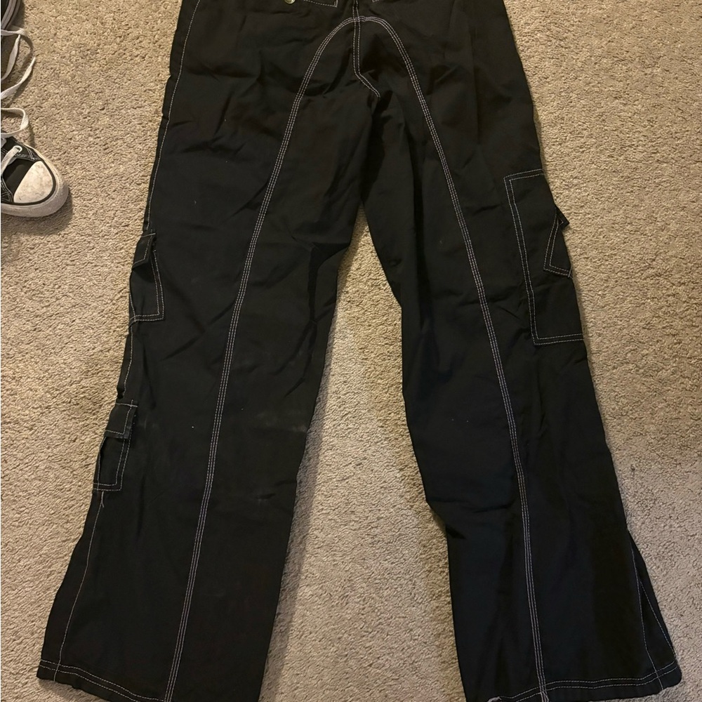 Y2K Black Cargo Pants